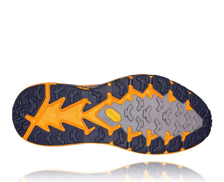 Tenis Trail Hoka One One Masculino Azuis/Laranja - Speedgoat 4 - 984-WCBERZ